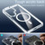 Samsung Galaxy S26 Ultra 5G Qicai Two-color Transparent Magnetic Phone Case - White