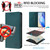 Samsung Galaxy S26 Ultra 5G RC01 Dual-Folded Magnetic Suction RFID Leather Phone Case - Dark Green