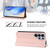 Samsung Galaxy S26 Ultra 5G RC01 Dual-Folded Magnetic Suction RFID Leather Phone Case - Pink