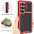 Samsung Galaxy S26 Ultra 5G RedPepper Metal Triple-proof Heat Dissipation Phone Case - Red