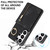 Samsung Galaxy S26 Ultra 5G Retro Ring and Zipper RFID Card Slot Phone Case - Black