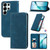 Samsung Galaxy S26 Ultra 5G Retro Skin Feel Magnetic Leather Phone Case - Blue