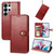 Samsung Galaxy S26 Ultra 5G Retro Solid Color Buckle Leather Phone Case - Red