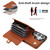 Samsung Galaxy S26 Ultra 5G RFID Card Slot Phone Case with Long Lanyard - Brown