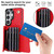 Samsung Galaxy S26 Ultra 5G RFID Card Slot Phone Case with Long Lanyard - Red