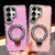 Samsung Galaxy S26 Ultra 5G Rhinestone Glitter Kickstand Dual-side IMD Phone Case - Glitter Transparent