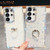Samsung Galaxy S26 Ultra 5G Rhinestone Glitter TPU Ring Holder Anti-fall Phone Case - Transparent