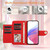 Samsung Galaxy S26 Ultra 5G Rhombic Texture Flip Leather Phone Case with Lanyard - Red