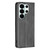 Samsung Galaxy S26 Ultra 5G Rhombus Texture Magnetic Leather Phone Case - Black