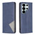 Samsung Galaxy S26 Ultra 5G Rhombus Texture Magnetic Leather Phone Case - Blue