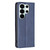 Samsung Galaxy S26 Ultra 5G Rhombus Texture Magnetic Leather Phone Case - Blue