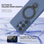 Samsung Galaxy S26 Ultra 5G Ring Shield MagSafe TPU Phone Case with 360 Degree Rotating Holder - Blue