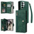 Samsung Galaxy S26 Ultra 5G Rivet Buckle 9 Cards Three Fold Leather Phone Case - Green