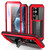 Samsung Galaxy S26 Ultra 5G R-JUST Sliding Camera Life Waterproof Holder Phone Case - Red