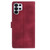 Samsung Galaxy S26 Ultra 5G Rose Flower Embossing Pattern Leather Phone Case - Red