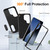 Samsung Galaxy S26 Ultra 5G Rugged PC Hybrid Silicone Phone Case with Holder - Black