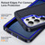Samsung Galaxy S26 Ultra 5G Rugged PC Hybrid Silicone Phone Case with Holder - Dark Blue+Royal Blue