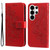 Samsung Galaxy S26 Ultra 5G Seven-petal Flowers Embossing Leather Phone Case - Red