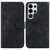 Samsung Galaxy S26 Ultra 5G Seven-shaped Embossed Leather Phone Case - Black