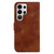 Samsung Galaxy S26 Ultra 5G Seven-shaped Embossed Leather Phone Case - Brown