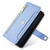 Samsung Galaxy S26 Ultra 5G Sheep Texture Cross-body Zipper Wallet Leather Phone Case - Blue