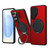Samsung Galaxy S26 Ultra 5G ShellGod Magnetic Rotation Holder Lens Shield PC TPU Hybrid Phone Case - Red