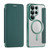 Samsung Galaxy S26 Ultra 5G Shield MagSafe RFID Anti-theft Leather Phone Case - Green