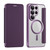 Samsung Galaxy S26 Ultra 5G Shield MagSafe RFID Anti-theft Leather Phone Case - Purple