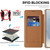 Samsung Galaxy S26 Ultra 5G Shield MagSafe RFID Anti-theft Rhombus Leather Phone Case - Brown