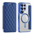 Samsung Galaxy S26 Ultra 5G Shield MagSafe RFID Anti-theft Rhombus Leather Phone Case - Dark Blue
