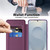 Samsung Galaxy S26 Ultra 5G Shield MagSafe RFID Anti-theft Rhombus Leather Phone Case - Purple