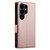 Samsung Galaxy S26 Ultra 5G Side Buckle Magnetic Frosted Leather Phone Case - Rose Gold