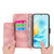 Samsung Galaxy S26 Ultra 5G Skin Feel Flowers Embossed Wallet Leather Phone Case - Pink