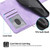 Samsung Galaxy S26 Ultra 5G Skin Feel Flowers Embossed Wallet Leather Phone Case - Purple