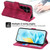 Samsung Galaxy S26 Ultra 5G Skin Feel Flowers Embossed Wallet Leather Phone Case - Wine Red