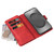 Samsung Galaxy S26 Ultra 5G Skin Feel Multi Card Slots Zipper Wallet Leather Phone Case - Red
