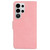 Samsung Galaxy S26 Ultra 5G Skin Feel Pure Color Flip Leather Phone Case - Pink