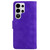 Samsung Galaxy S26 Ultra 5G Skin Feel Pure Color Flip Leather Phone Case - Purple