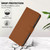 Samsung Galaxy S26 Ultra 5G Skin Feel Solid Color Leather Phone Case with Lanyard - Brown