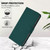 Samsung Galaxy S26 Ultra 5G Skin Feel Solid Color Leather Phone Case with Lanyard - Dark Green