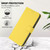 Samsung Galaxy S26 Ultra 5G Skin Feel Solid Color Leather Phone Case with Lanyard - Lemon Yellow