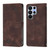 Samsung Galaxy S26 Ultra 5G Skin-feel Embossed Leather Phone Case - Brown