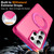 Samsung Galaxy S26 Ultra 5G Skin-Feel Rotary Damping Bracket MagSafe Phone Case - Rose Red