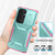 Samsung Galaxy S26 Ultra 5G Sliding Camshield Phone Case - Pink + Grey Green
