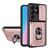 Samsung Galaxy S26 Ultra 5G Sliding Camshield TPU+PC Phone Case with Card Slot - Rose Gold