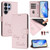 Samsung Galaxy S26 Ultra 5G Smile Embossing RFID Leather Phone Case - Pink
