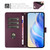 Samsung Galaxy S26 Ultra 5G Smile Embossing RFID Leather Phone Case - Violet