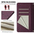Samsung Galaxy S26 Ultra 5G Smile Embossing RFID Leather Phone Case - Violet