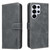 Samsung Galaxy S26 Ultra 5G Solid Color Calfskin Texture RFID Vegan Leather Phone Case - Black