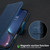 Samsung Galaxy S26 Ultra 5G Solid Color Calfskin Texture RFID Vegan Leather Phone Case - Blue